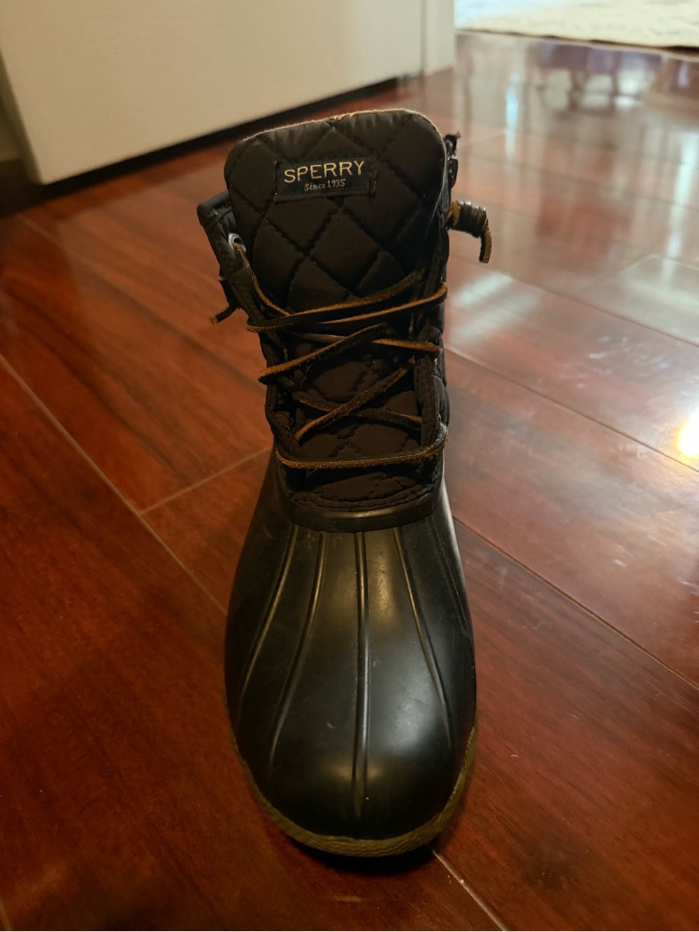 Sperry Women’s Black Quilted Duck Boots - Picture 5 of 6